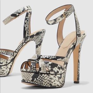 Aldo snake print heels